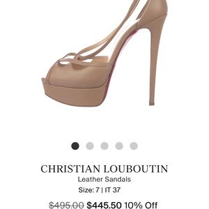 Christian L 5 inch heels fully repaired